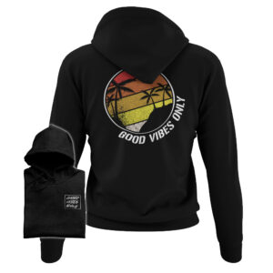 Good vibes only, Ladies – Organic Hoodie